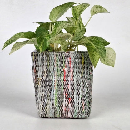 Handwoven Upcycled Small Grow Pot (GPS1125-009) PS_W
