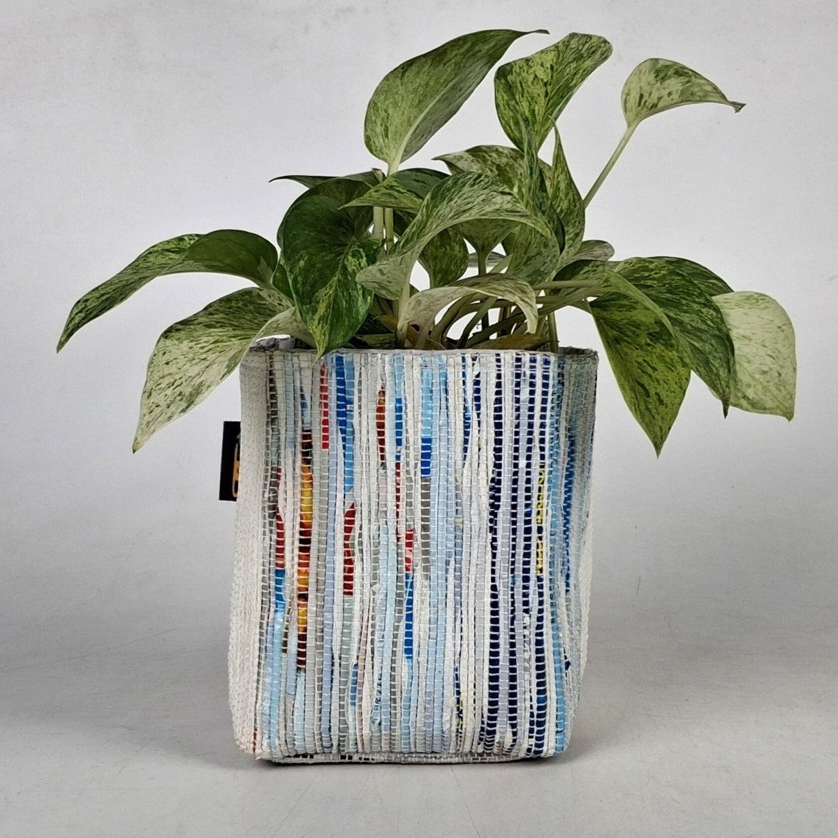 Handwoven Upcycled Small Grow Pot (GPS1125-010) PS_W