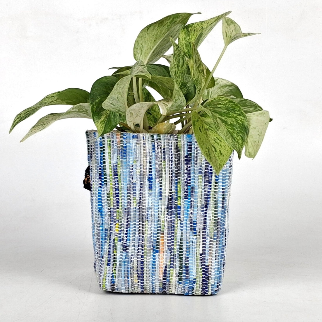 Handwoven Upcycled Small Grow Pot (GPS1125-014) PS_W