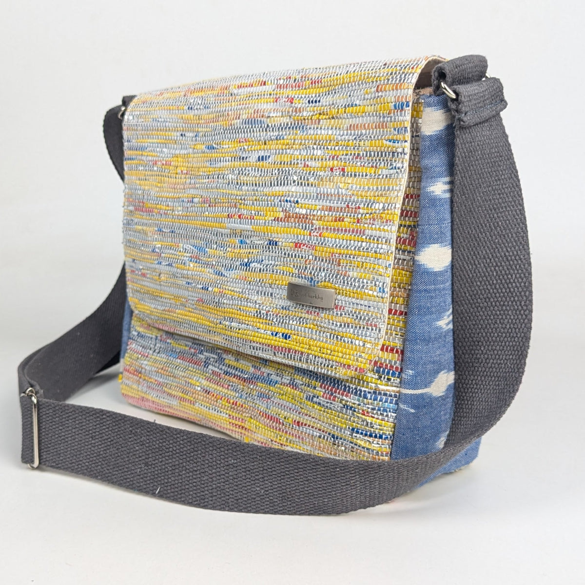 Upcycled Handcrafted Messenger Bag (MB0226-001) PS_W