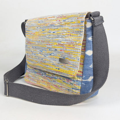 Upcycled Handcrafted Messenger Bag (MB0226-001) PS_W