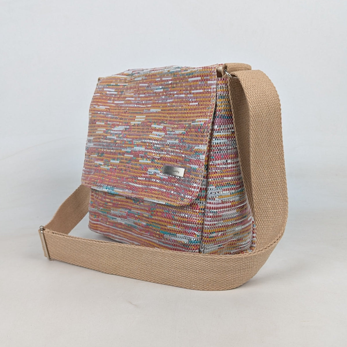 Upcycled Handcrafted Messenger Bag (MB0526-007) PS_W