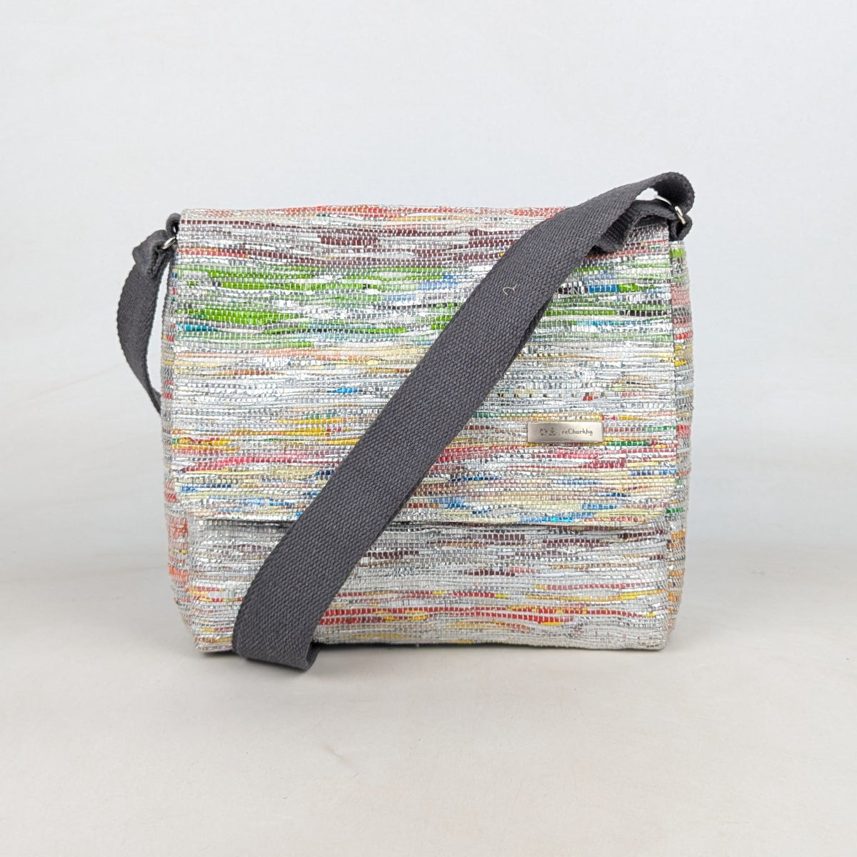 Upcycled Handcrafted Messenger Bag (MB0626-002) PS_W