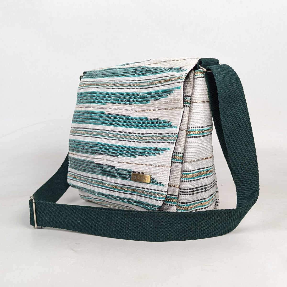 Upcycled Handcrafted Designer Messenger Bag (MBD0526-007) PS_W