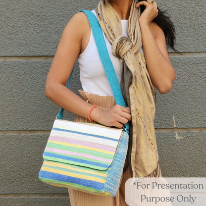 Upcycled Handcrafted Messenger Bag (MB0626-004) PS_W