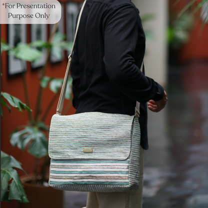 Upcycled Handcrafted Executive Messenger Laptop Bag (MLB0726-003)