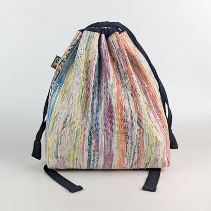 Multi COlour Mixed Upcycled Handcrafted Light Backpack (NLBP0225-009) PS_W