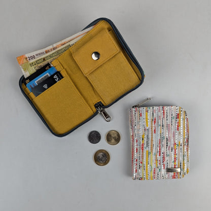 Multi Colour Upcycled Handwoven D Wallet (DW0225-025) PS_W