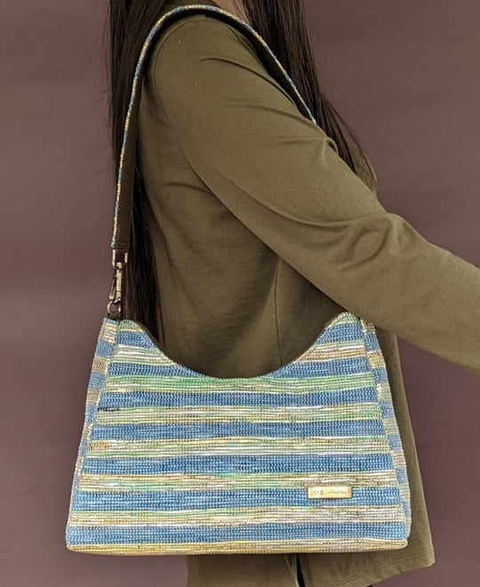 Upcycled Handwoven Baguette Bag (BTB0424-013) PS_W