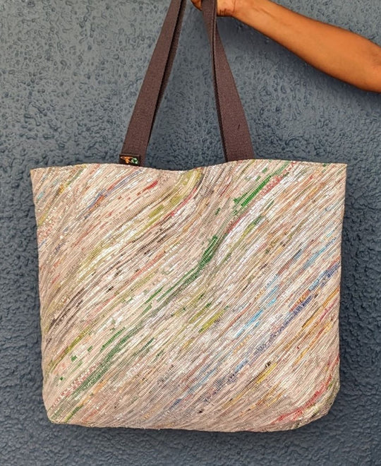 Upcycled Handwoven Beach Bag (BB0424-017)