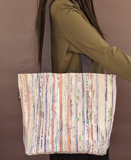Upcycled Handwoven Shopper Tote (ST0424-019) PS_W