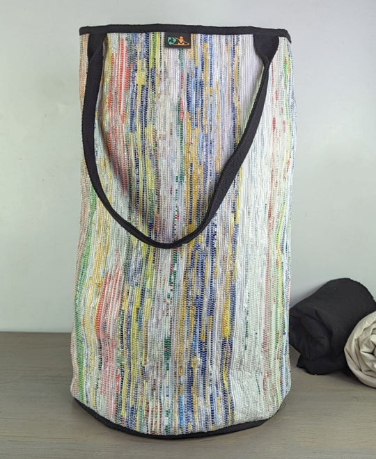Upcycled Handwoven Laundry Bag (LBG0424-011)
