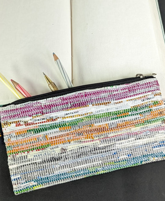 Upcycled Handwoven Pencil Pouch (PP0524-013) PS_W