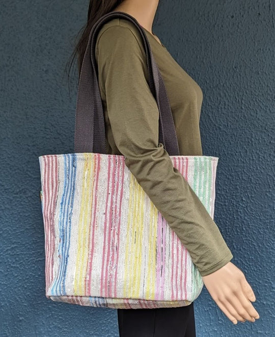 Upcycled Handwoven Shopper Tote (ST0424-011) MS_W