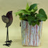 Multicolored Handwoven Upcycled Small Grow Pot (GPS0824-008) PS_W