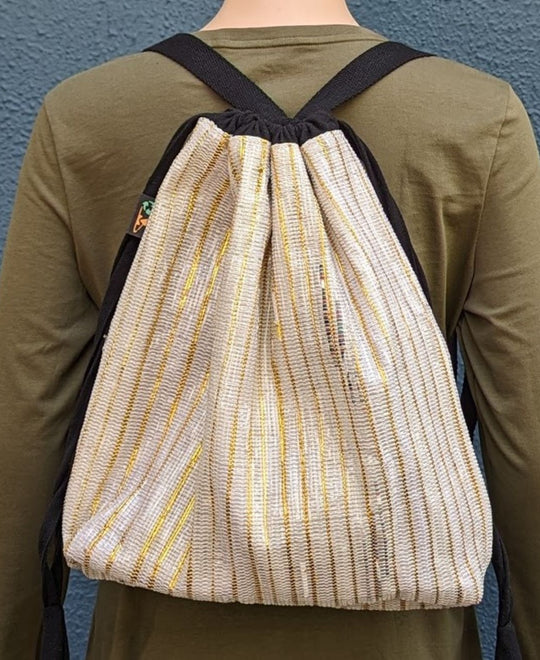 (NLBP0424-003) Upcycled Handwoven Light Backpack