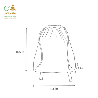 Upcycled Handcrafted Light Backpack (NLBP0826-002)
