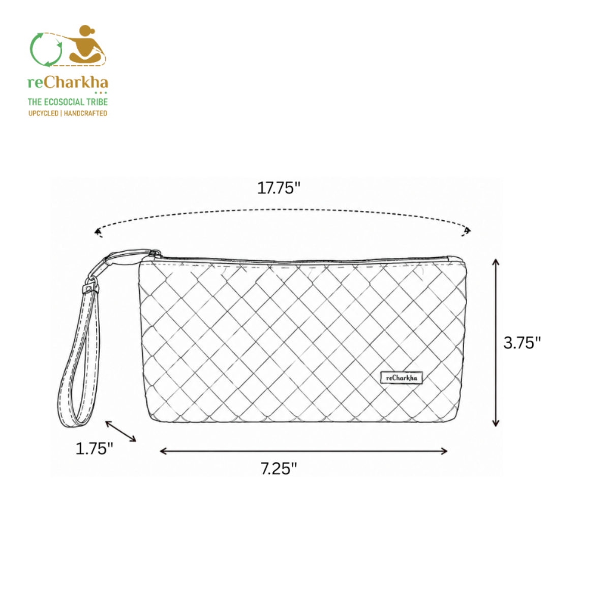 Upcycled Origami Silver Clutch (OSC0526-001)