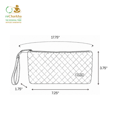 Upcycled Origami Silver Clutch (OSC0526-001)
