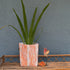 Orange White Upcycled Handwoven Grow Pot Big (GPB1224-010)
