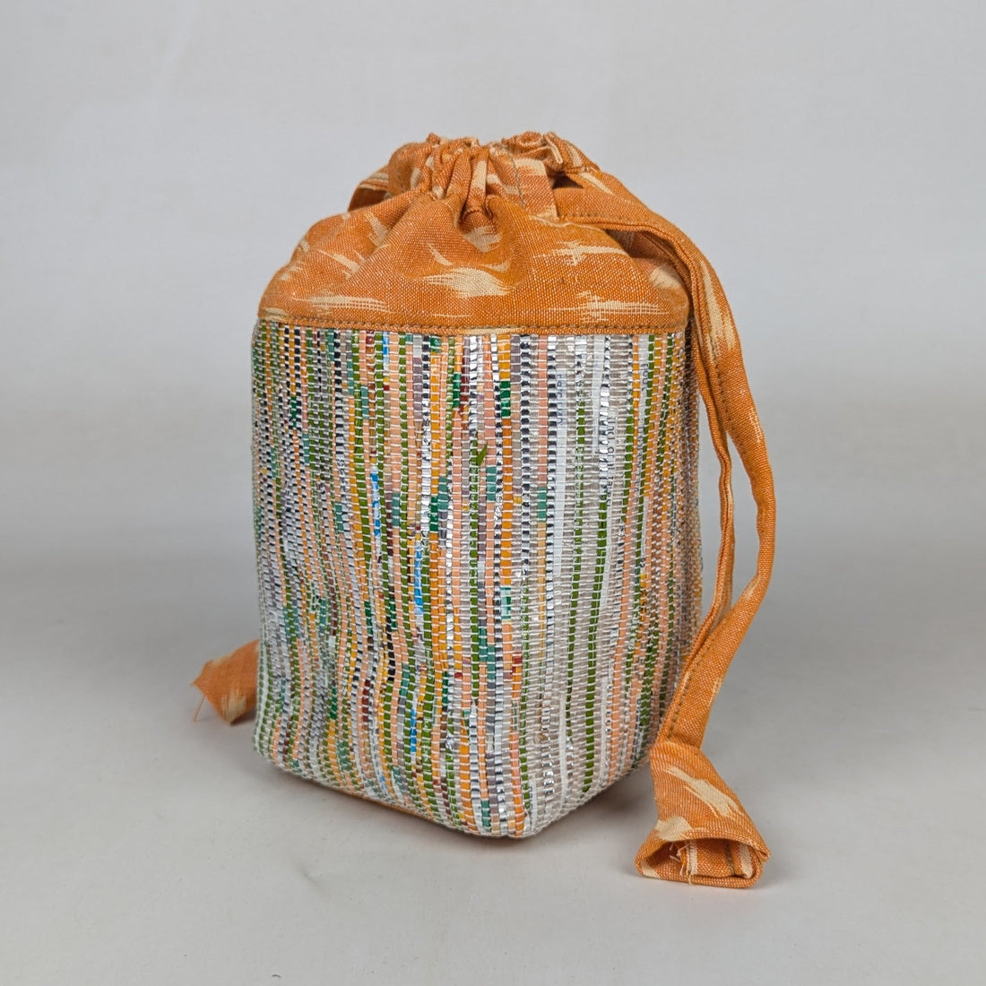 Upcycled Handwoven Potli Bag (P0326-005) PS_W