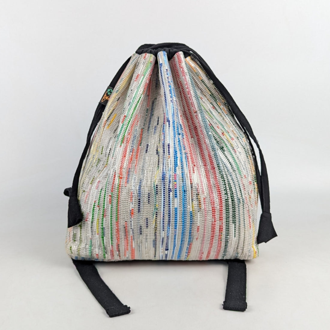 Multicolored Upcycled Handwoven Light Backpack (NLBP1224-009) PS_W