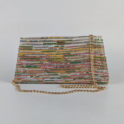 Upcycled Handcrafted Trapeze Clutch (TC0425-021) PS_W
