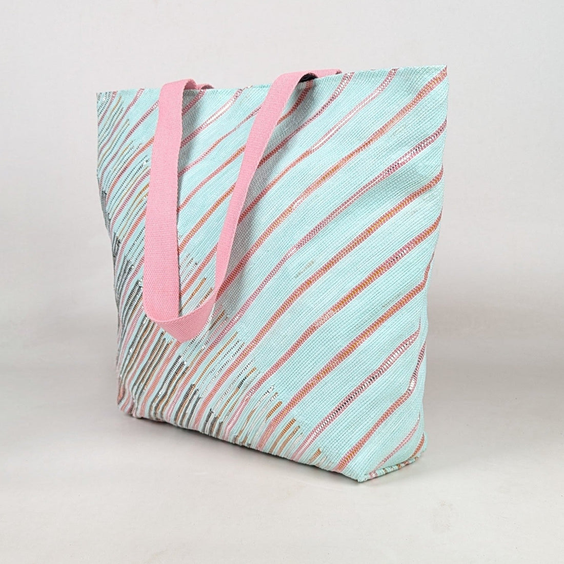 Upcycled Handcrafted Designer Beach Bag (BBD0426-008) PS_W