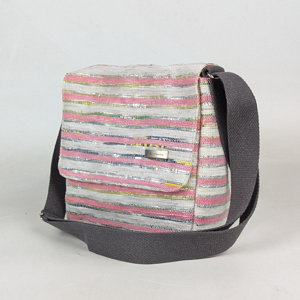 Upcycled Handcrafted Messenger Bag (MB0426-003) PS_W