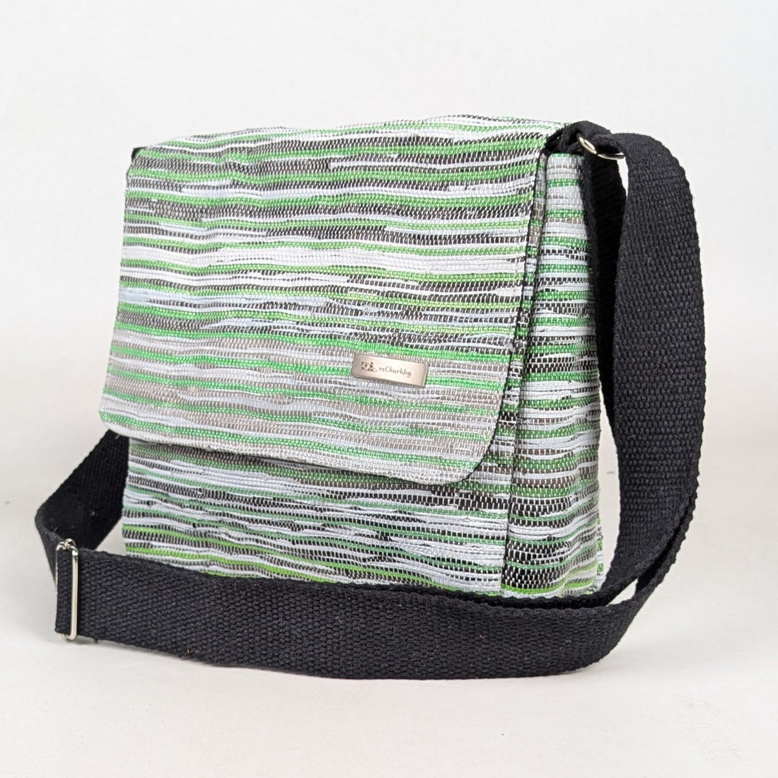 Upcycled Handcrafted Messenger Bag (MB0426-004) PS_W