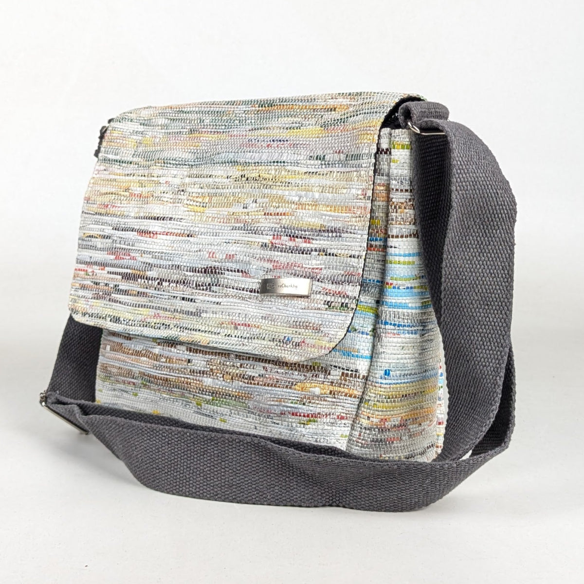 Upcycled Handcrafted Messenger Bag (MB0426-009) PS_W