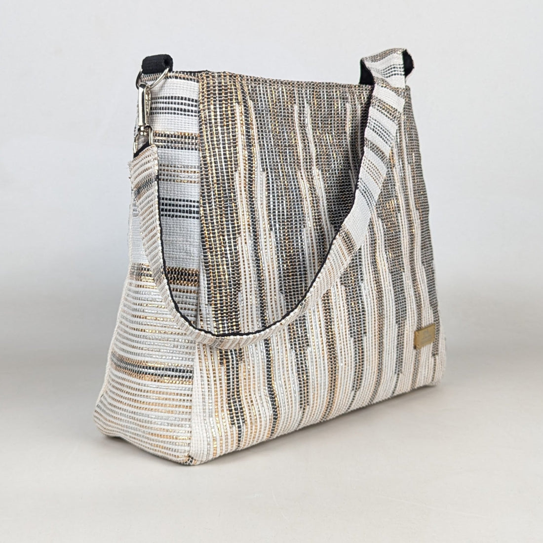 Upcycled Handcrafted Designer Trapeze Tote (TTD0426-003) PS_W