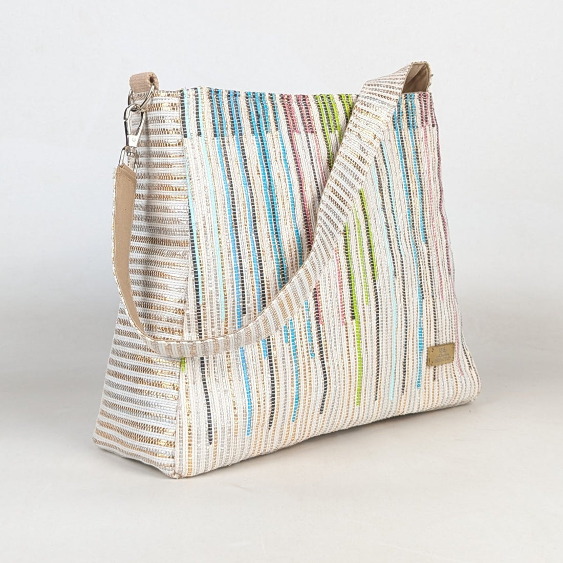Upcycled Handcrafted Designer Trapeze Tote (TTD0426-006) PS_W