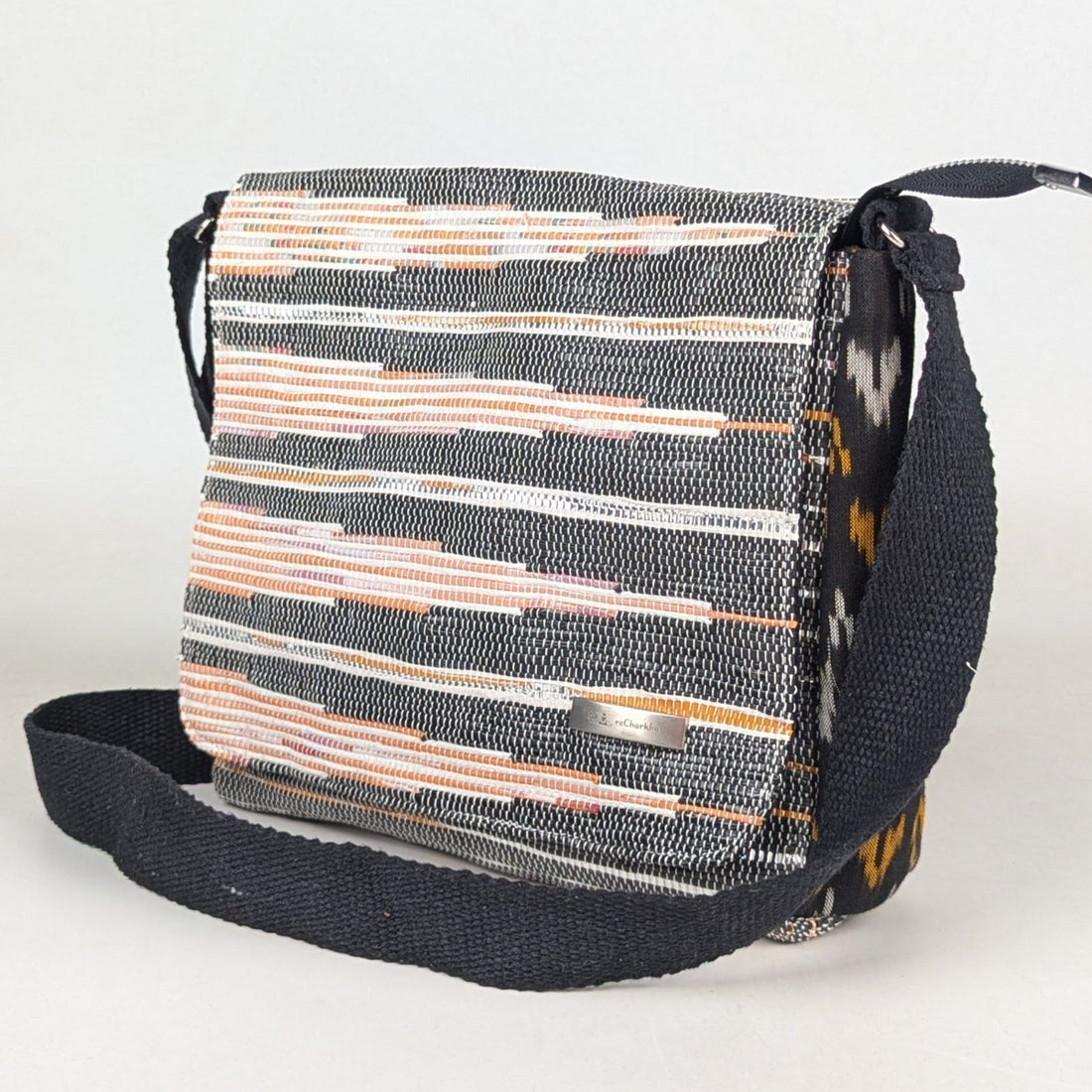 Upcycled Handcrafted Designer Messenger Bag (MBD0426-003) PS_W