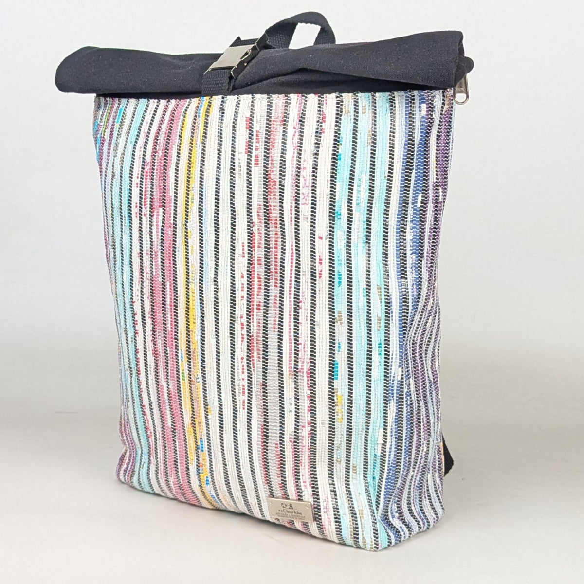 Upcycled Handcrafted Spartan Backpack (SBP0426-001) PS_W