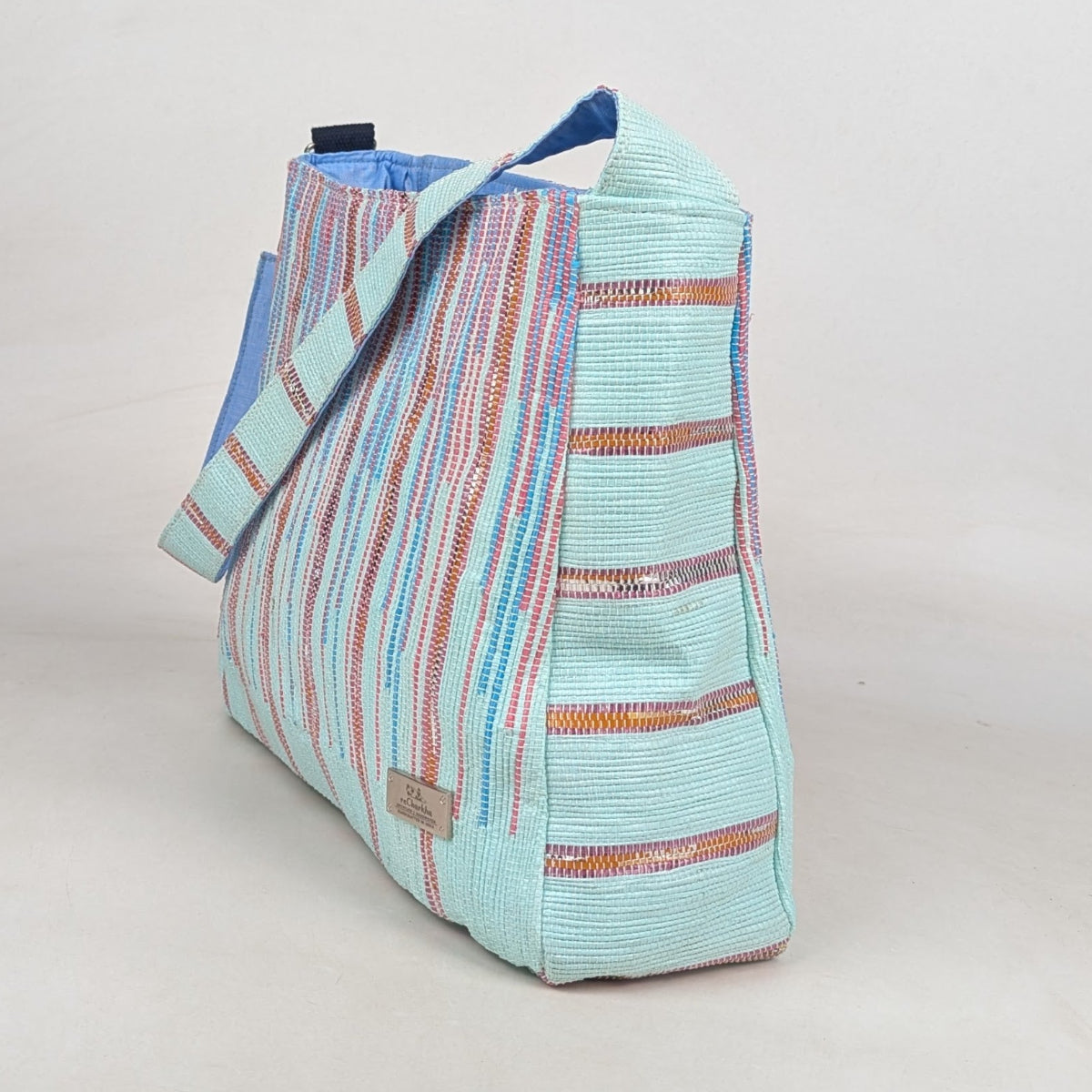 Upcycled Handcrafted Designer Trapeze Tote (TTD0626-007) PS_W