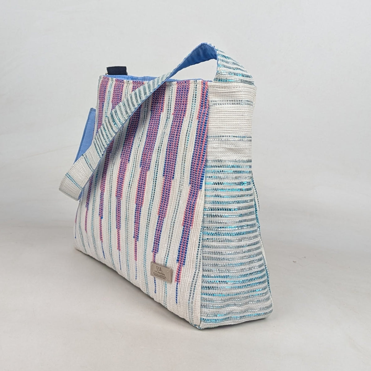 Upcycled Handcrafted Designer Trapeze Tote (TTD0626-010) PS_W