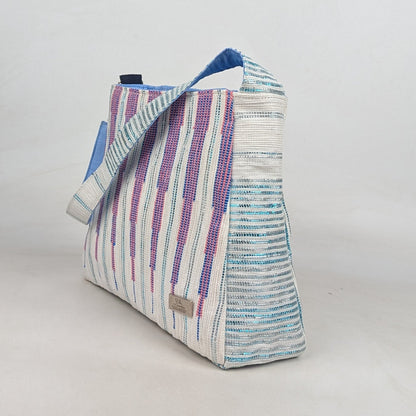 Upcycled Handcrafted Designer Trapeze Tote (TTD0626-010) PS_W