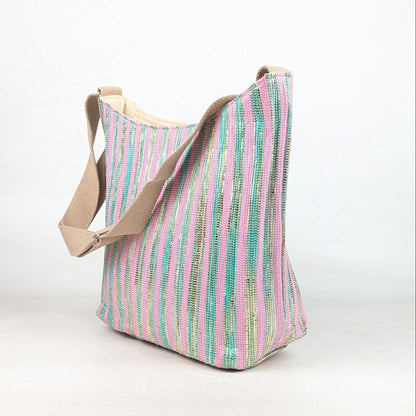 Upcycled Handcrafted Eclipse Jhola Tote (EJ0726-001)