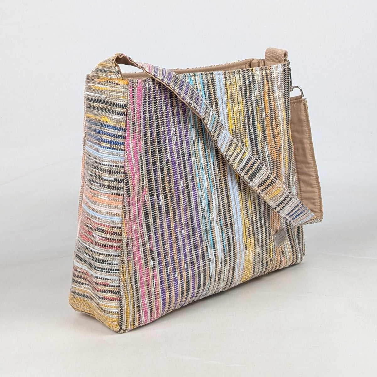 Upcycled Handcrafted Trapeze Tote (TT0726-007)