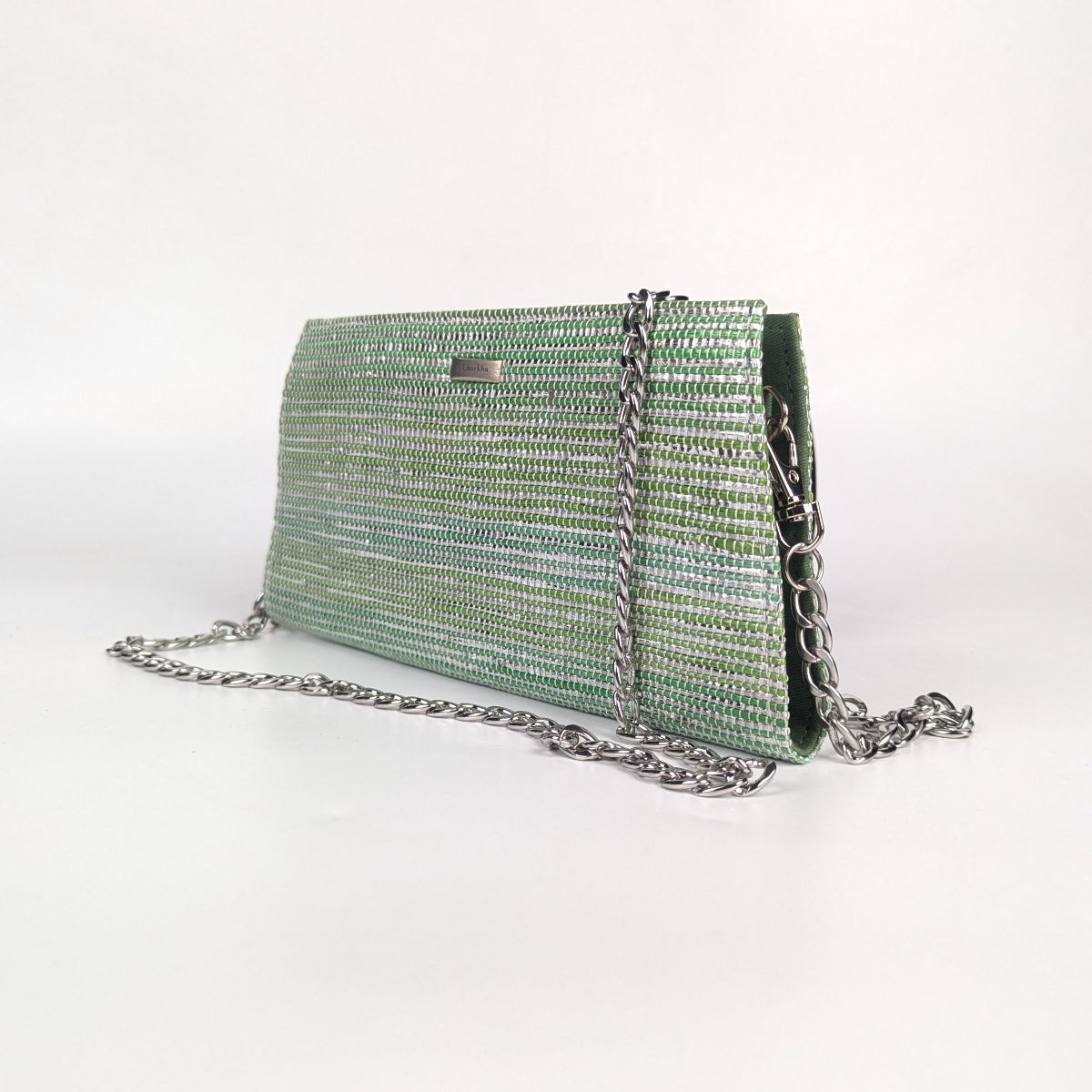 Upcycled Handcrafted Trapeze Clutch (TC0826-001)