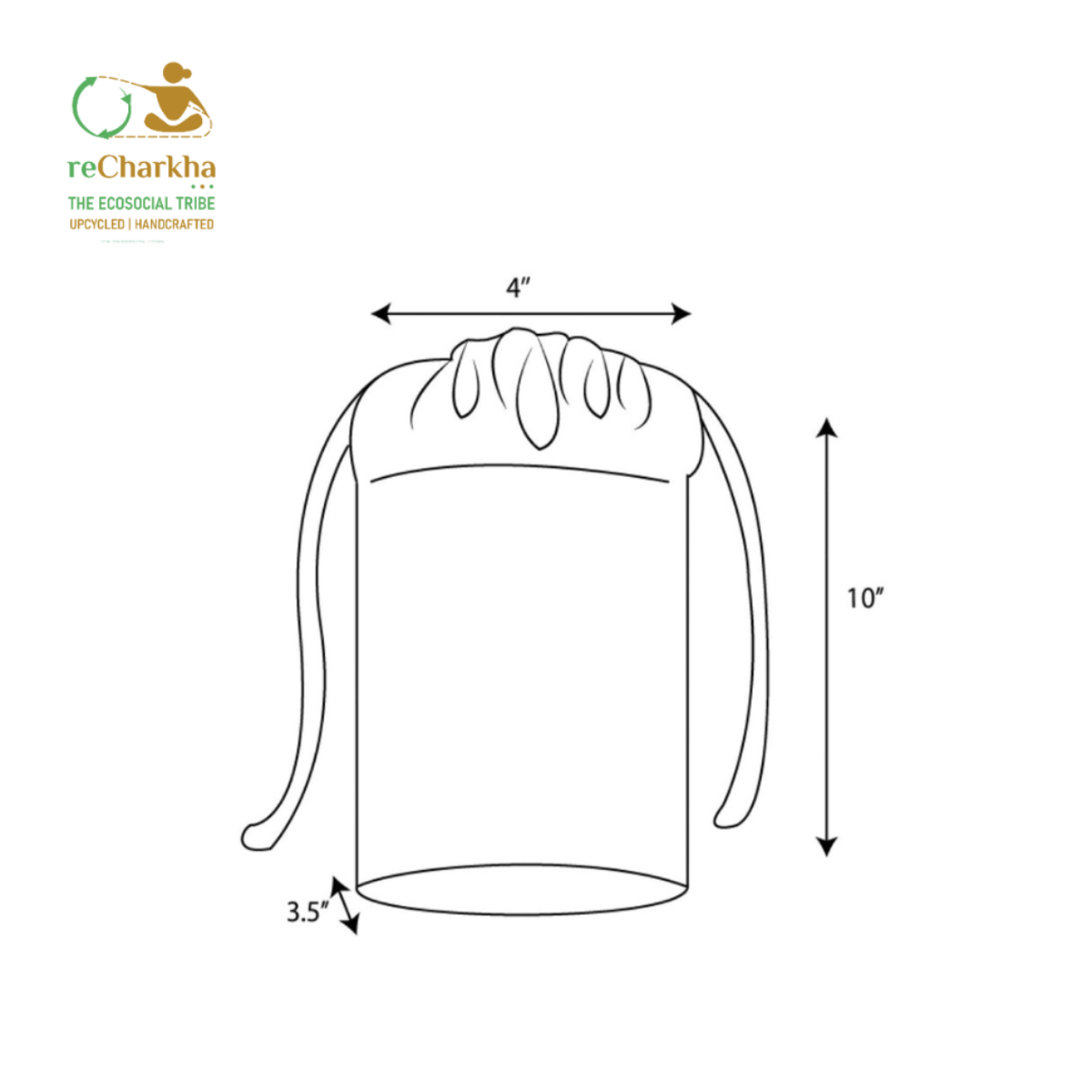 Upcycled Handcrafted Potli Bag (P0626-007)