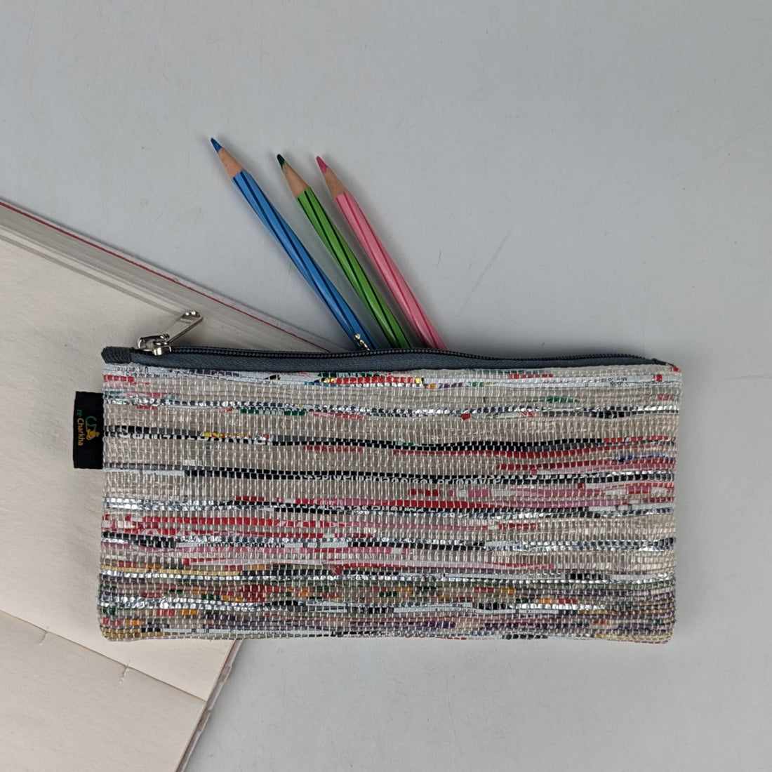 Upcycled Handwoven Pencil Pouch (PP0925-011) PS_W