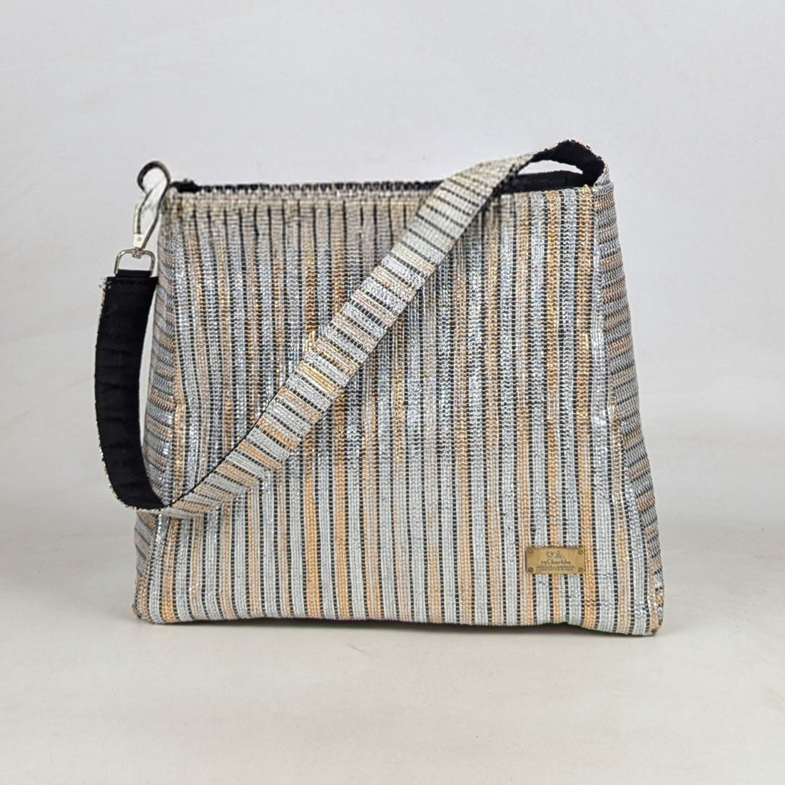 Premium Upcycled Handcrafted Trapeze Tote (TT0626-005) PS_W