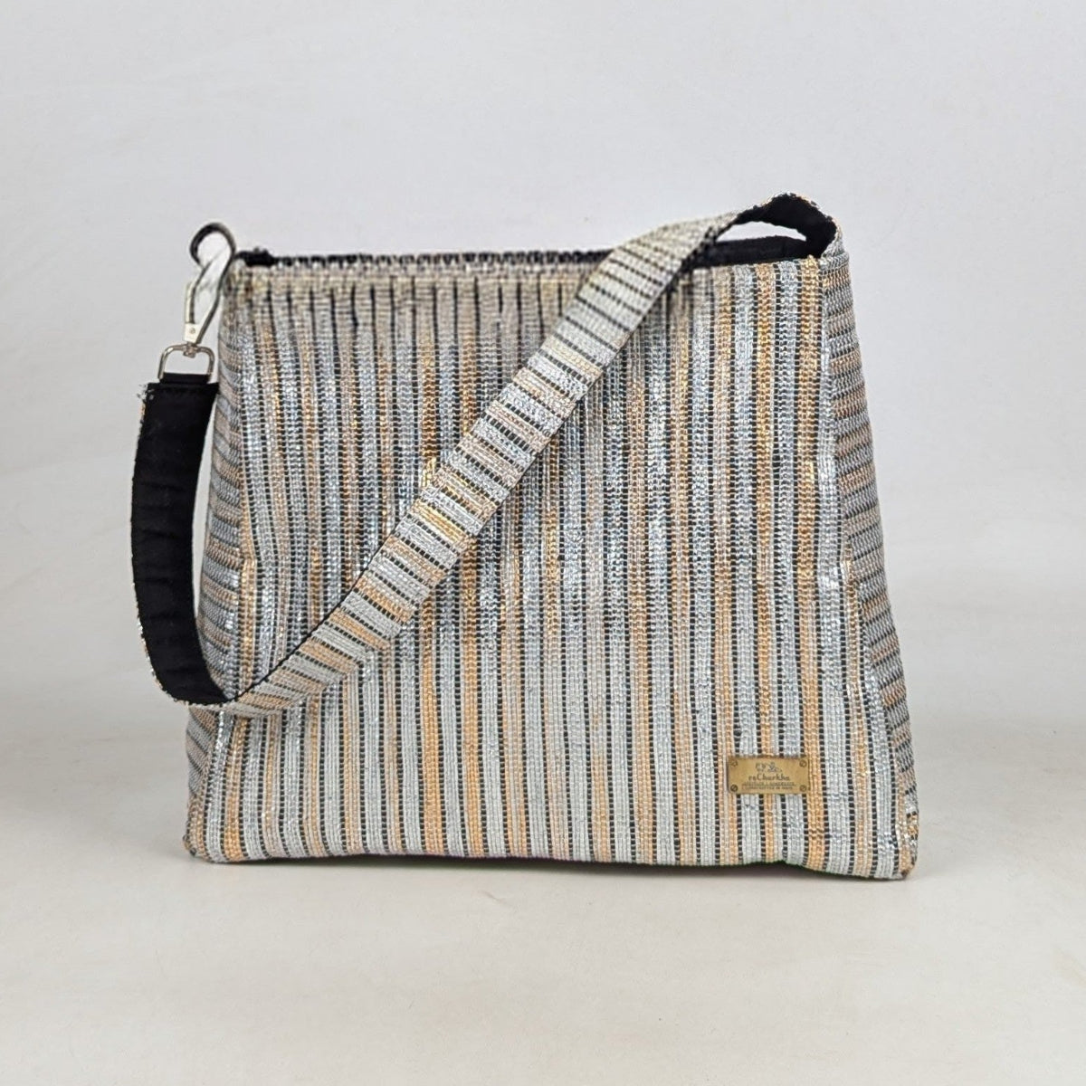 Premium Upcycled Handcrafted Trapeze Tote (TT0626-005) PS_W