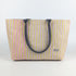 RECRAFTED- Pink & Yellow Stripes Upcycled Handwoven Office Tote (ROT0225-016) PS_W