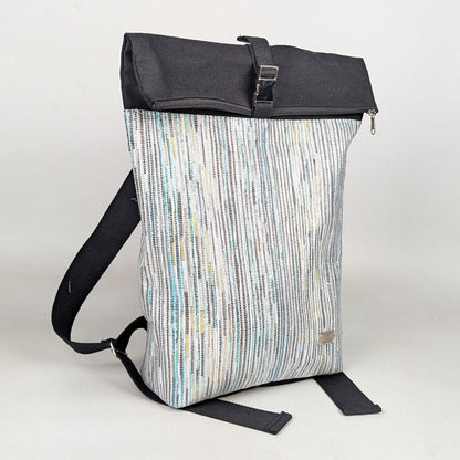 Upcycled Handcrafted Spartan Backpack (SBP0326-009) PS_W