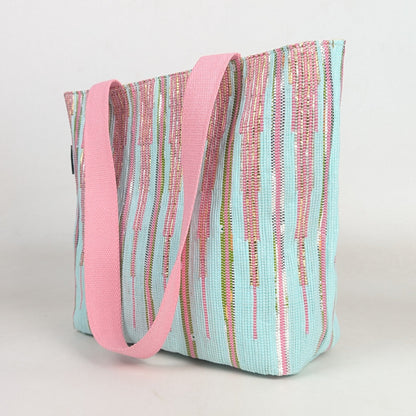 Upcycled Handcrafted Designer Shopper Tote (DST0126-003) PS_W