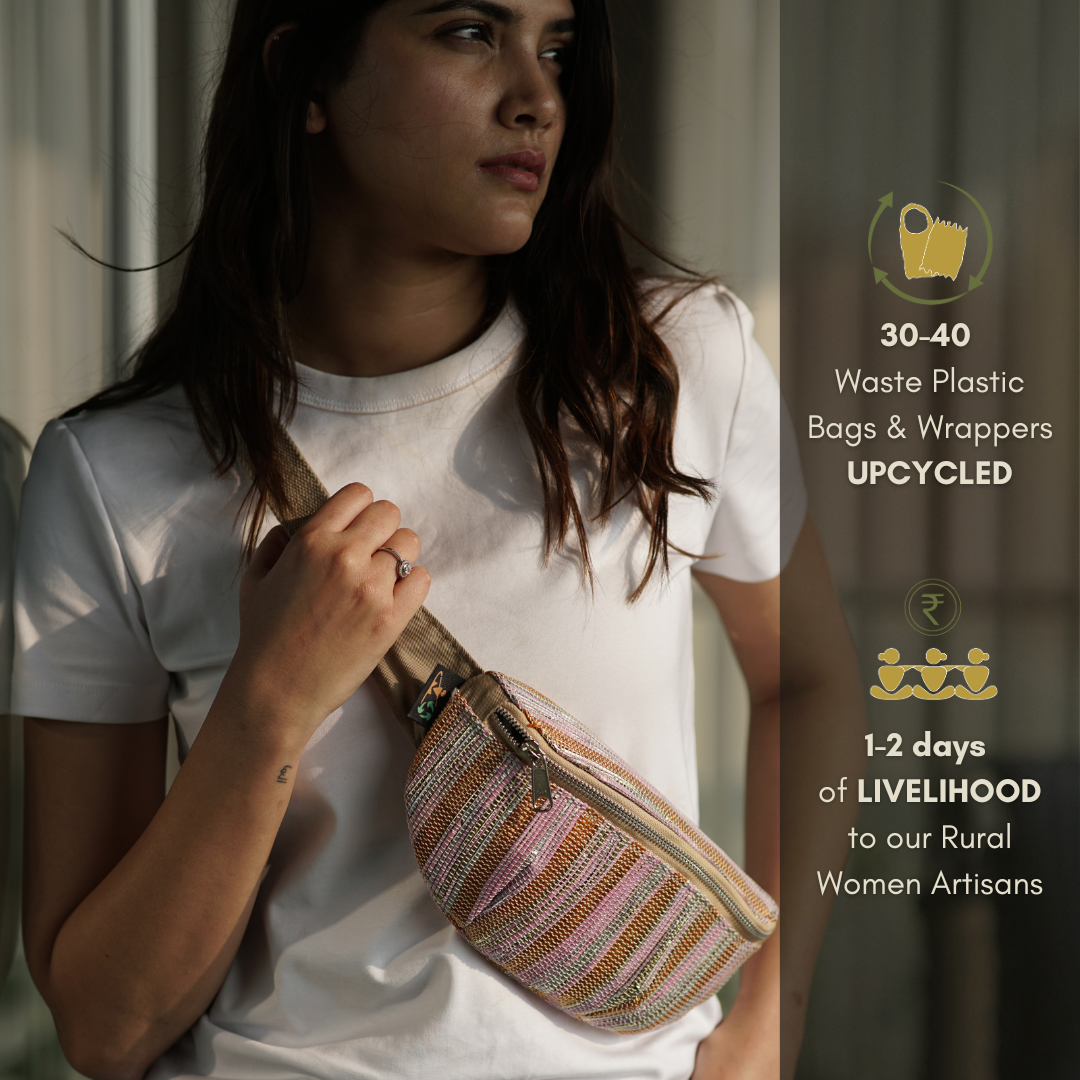 Upcycled Handwoven Fanny Pack (FP0525-019) PS_W