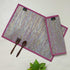Shimmery Golden and Pink Upcycled Handwoven Table Mat (Set of 2) (TM0724-004) PS_W